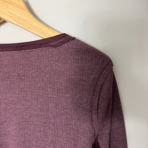 Sundance Waffle Knit Henley Thermal Tunic Long Sleeve Size Large 841 - Picture 9 of 12